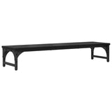 Vidaxl monitor stand zwart eiken 85 x 23 x 15,5 cm bewerkt hout - afbeelding 2
