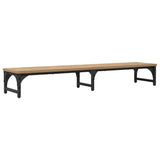 Vidaxl monitor stand artisanaal eiken 105 x 23 x 15,5 cm bewerkt hout - afbeelding 2
