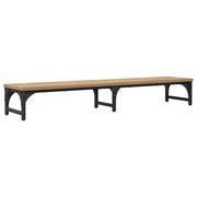 Vidaxl monitor stand artisanaal eiken 105 x 23 x 15,5 cm bewerkt hout - afbeelding 2