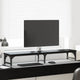 Vidaxl monitor stand zwart eiken 105 x 23 x 15,5 cm bewerkt hout