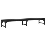 Vidaxl monitor stand zwart eiken 105 x 23 x 15,5 cm bewerkt hout - afbeelding 2