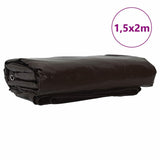 Vidaxl zeil 650g m² bruin 1,5 x 2 m canvas met pvc-coating - afbeelding 2