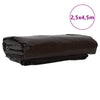 Vidaxl zeil 650g m² bruin 2,5 x 4,5 m canvas met pvc-coating