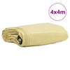 Vidaxl zeil 650g m² beige 4 x 4 m canvas met pvc-coating