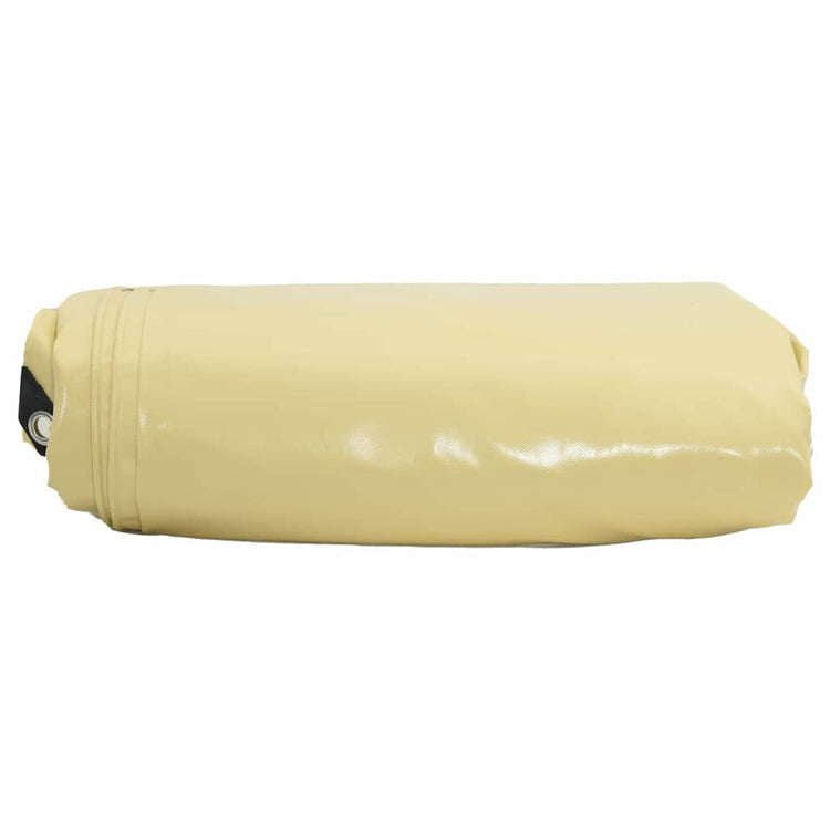 Vidaxl zeil 650g m² beige 1,5 x 2 m canvas met pvc-coating