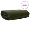 Vidaxl zeil 650g m² olijf groen 4 x 6 m canvas met pvc-coating