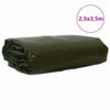 Vidaxl zeil 650g m² olijf groen 2,5 x 3,5 m canvas met pvc-coating