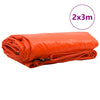 Vidaxl zeil 650g m² oranje 2 x 3 m canvas met pvc-coating