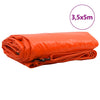 Vidaxl zeil 650g m² oranje 3,5 x 5 m canvas met pvc-coating