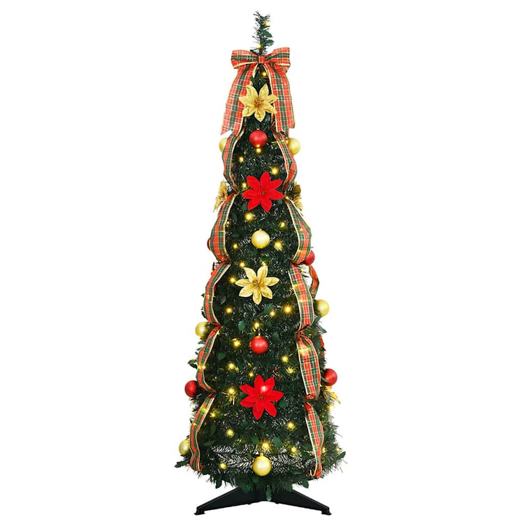 Vidaxl kunstkerstboom met 50 led met standaard groen 125 cm pvc