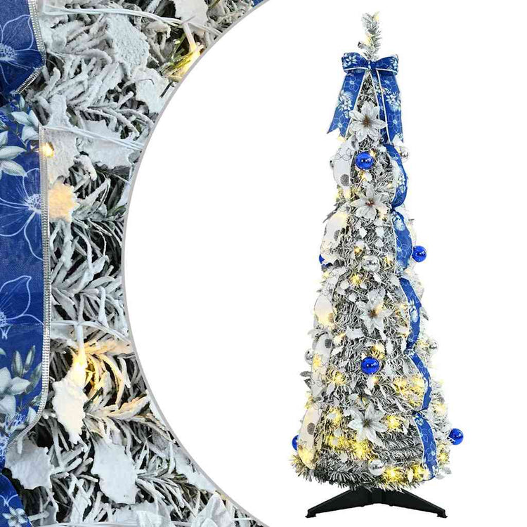 Vidaxl kunstkerstboom wit 120 cm pvc