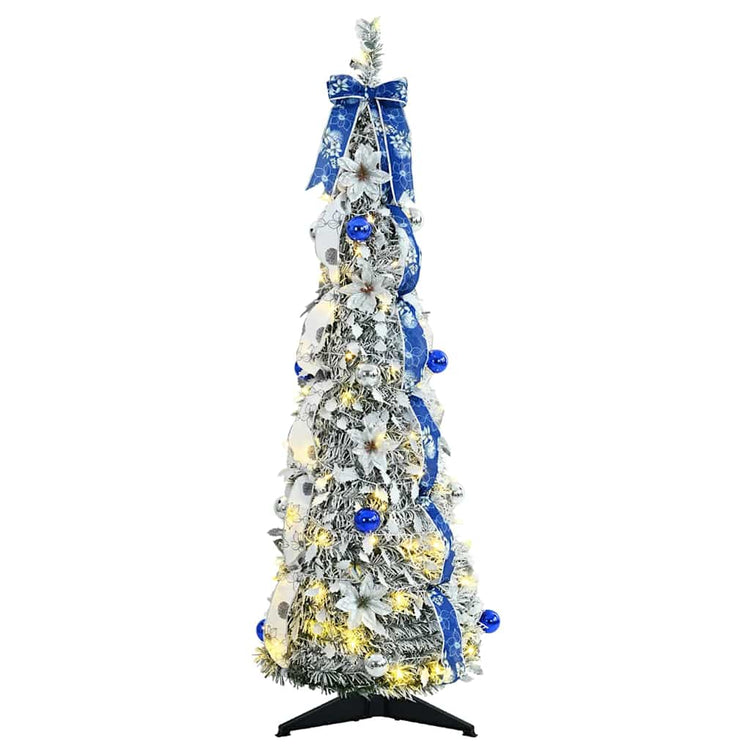 Vidaxl kunstkerstboom wit 120 cm pvc