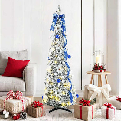 Vidaxl kunstkerstboom wit 150 cm pvc