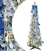 Vidaxl kunstkerstboom met 100 led met standaard wit 150 cm pvc