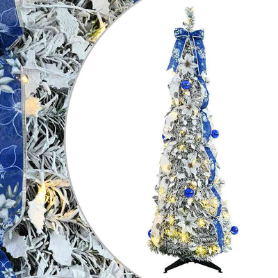 Vidaxl kunstkerstboom wit 150 cm pvc
