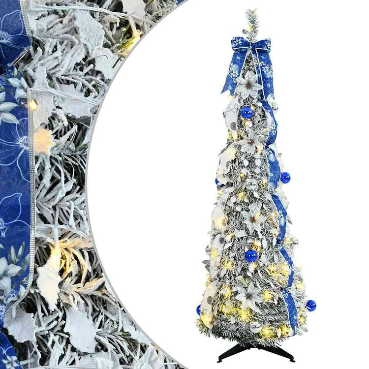 Vidaxl kunstkerstboom wit 150 cm pvc