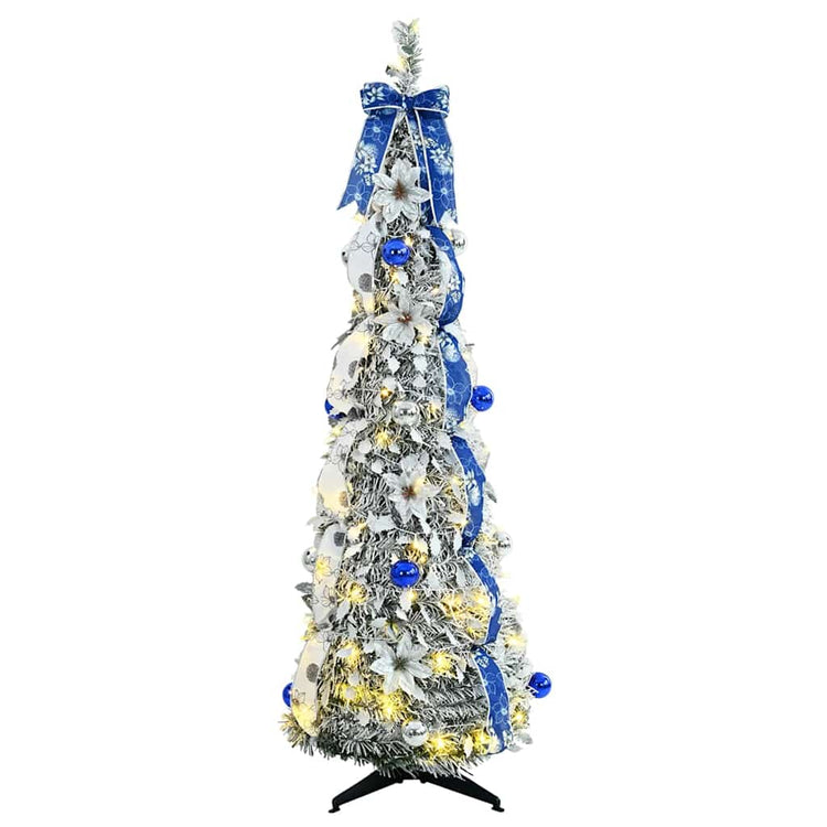 Vidaxl kunstkerstboom wit 150 cm pvc