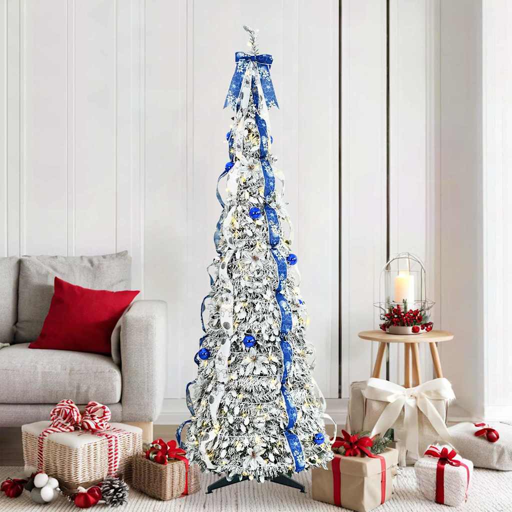 Vidaxl kunstkerstboom wit 180 cm pvc