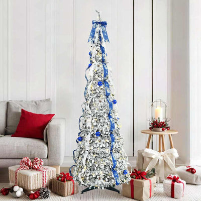Vidaxl kunstkerstboom wit 180 cm pvc
