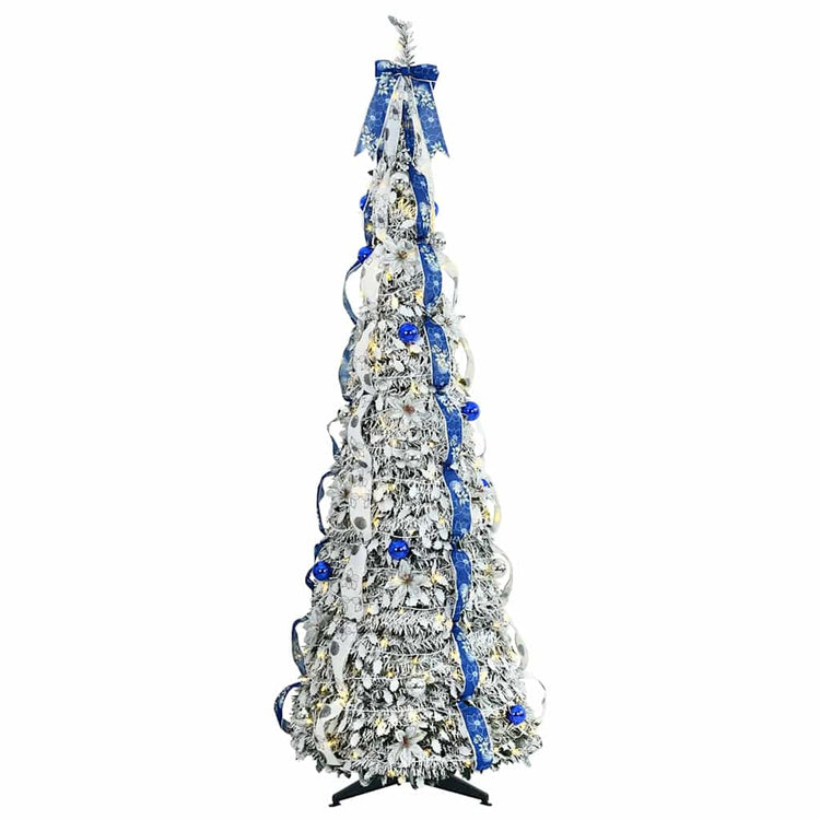 Vidaxl kunstkerstboom wit 180 cm pvc
