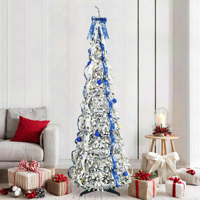 Vidaxl kunstkerstboom wit 210 cm pvc