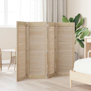 Vidaxl kastdeur 4 pcs naturel 110 x 2,1 x 39,5 cm massief grenenhout - afbeelding 3
