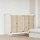 Vidaxl kastdeur 4 st naturel 110 x 49,5 cm massief grenenhout