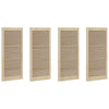 Vidaxl kastdeur 4 pcs naturel 110 x 2 x 49,5 cm massief grenenhout