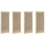 Vidaxl kastdeur 4 st naturel 110 x 49,5 cm massief grenenhout - afbeelding 2
