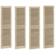 Vidaxl kastdeur 4 st naturel 140,5 x 39,5 cm massief grenenhout - afbeelding 2