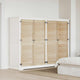 Vidaxl kastdeur 4 st naturel 140,5 x 49,5 cm massief grenenhout