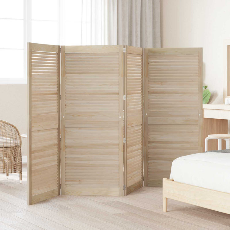 Vidaxl kastdeur 4 st naturel 140,5 x 59,5 cm massief grenenhout