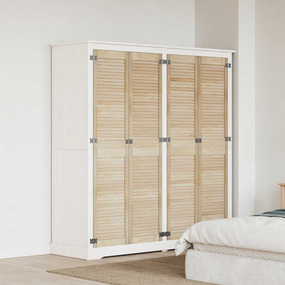 Vidaxl kastdeur 4 st naturel 170 x 39,5 cm massief grenenhout