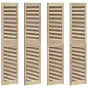 Vidaxl kastdeur 4 st naturel 170 x 39,5 cm massief grenenhout - afbeelding 2
