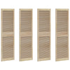 Vidaxl kastdeur 4 pcs naturel 170 x 2,1 x 49,5 cm massief grenenhout