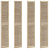 Vidaxl kastdeur 4 pcs naturel 201 x 2,1 x 39,5 cm massief grenenhout