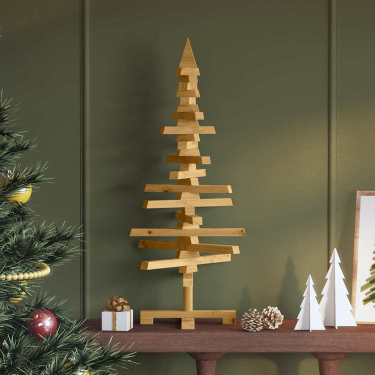 Vidaxl houten kerstboom kotka massief grenenhout