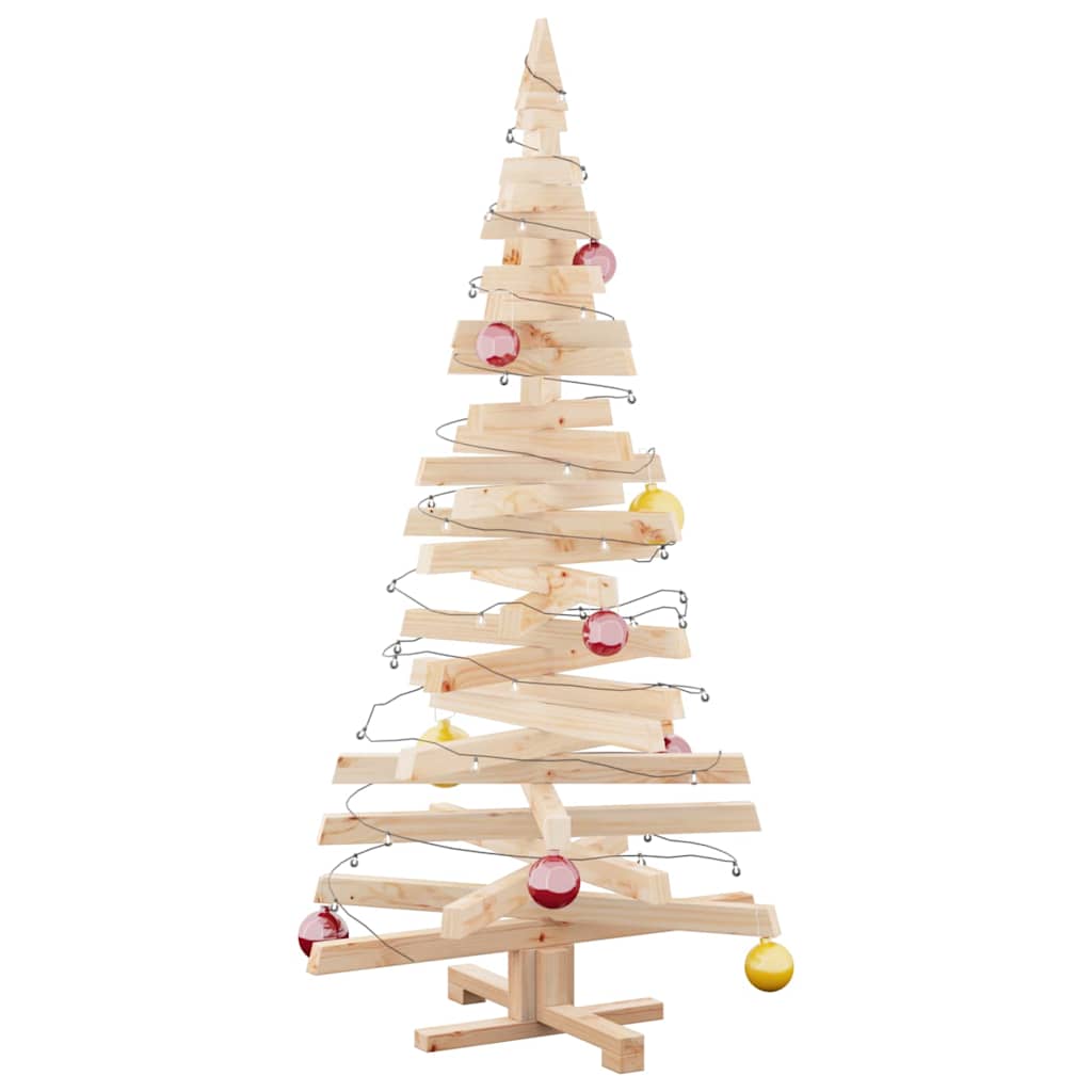 Vidaxl kerstbomen met standaard naturel 150 cm massief grenenhout