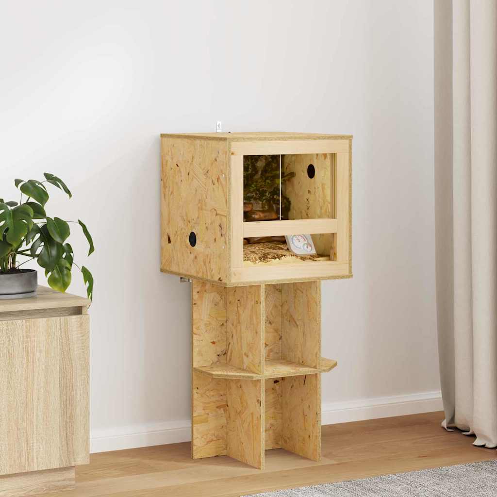Vidaxl terrariumbasis met plank bruin 40 x 40 x 50 cm osb