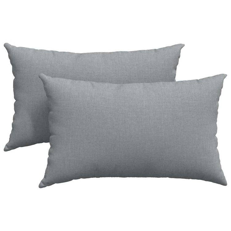 Vidaxl sofa kussens 2 st stof lichtgrijs 50 x 30 cm