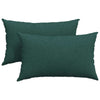 Vidaxl sofa kussens 2 pcs donkergroen 50 x 30 cm stof