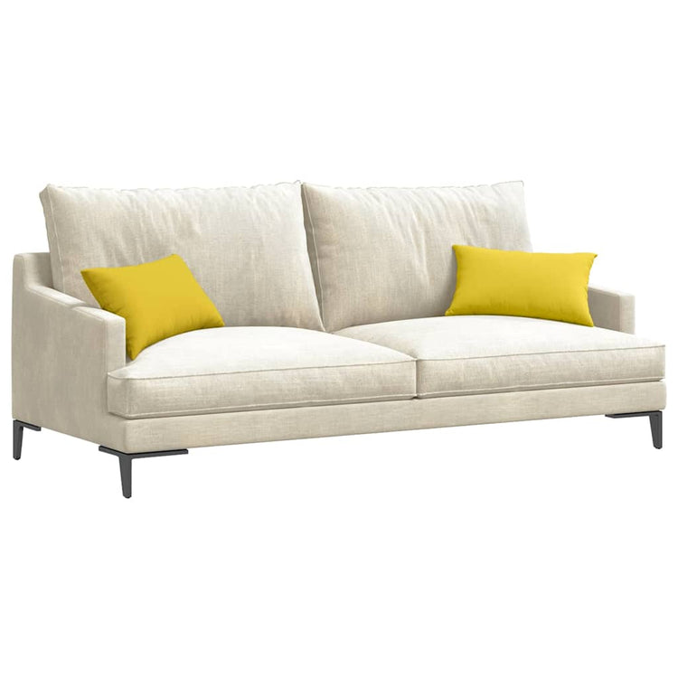 Vidaxl sofa kussens 2 pcs lichtgeel 50 x 30 cm stof