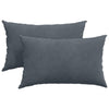 Vidaxl sofa kussens 2 stuks donkergrijs 50 x 30 cm cordstof