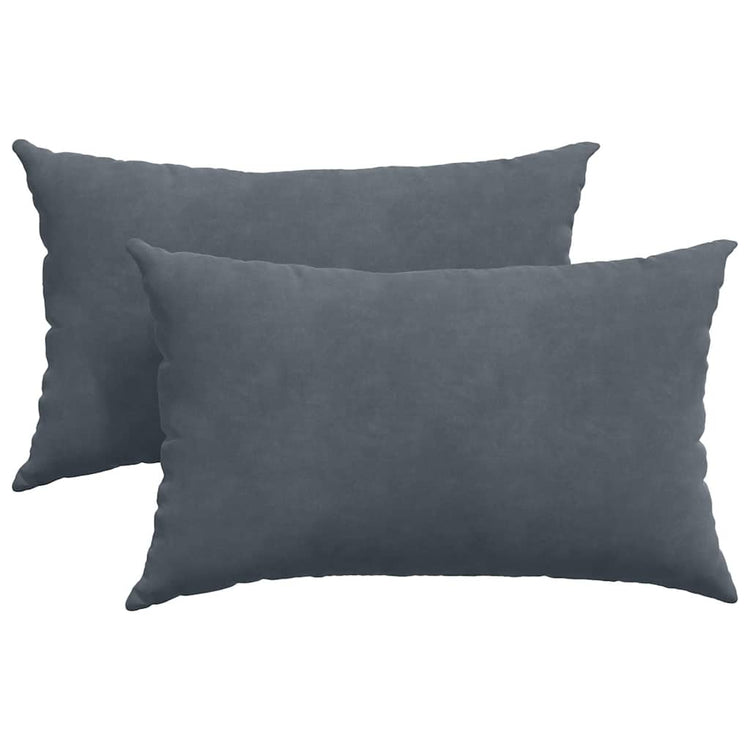 Vidaxl sofa kussens 2 stuks donkergrijs 50 x 30 cm cordstof