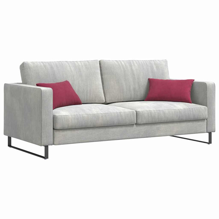 Vidaxl sofa kussens 2 stuks wijnrood 50 x 30 cm cordstof