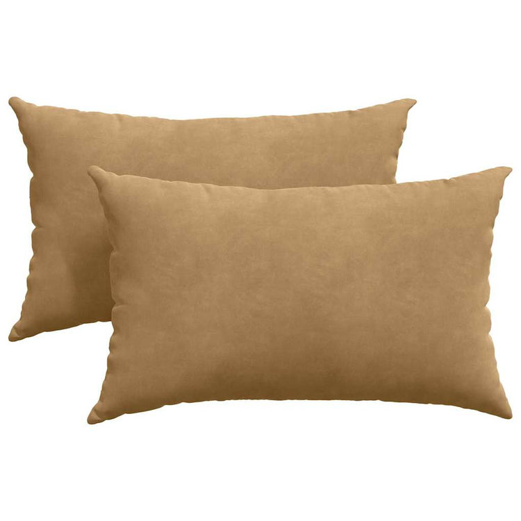 Vidaxl sofa kussens 2 stuks bruin 50 x 30 cm cordstof