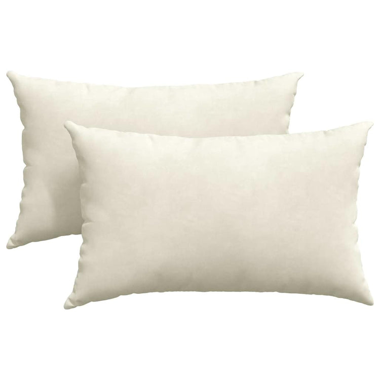 Vidaxl sofa kussens 2 stuks crème 50 x 30 cm cordstof