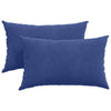 Vidaxl sofa kussens 2 stuks politieblauw 50 x 30 cm cordstof