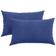 Vidaxl sofa kussens 2 stuks politieblauw 50 x 30 cm cordstof - afbeelding 2