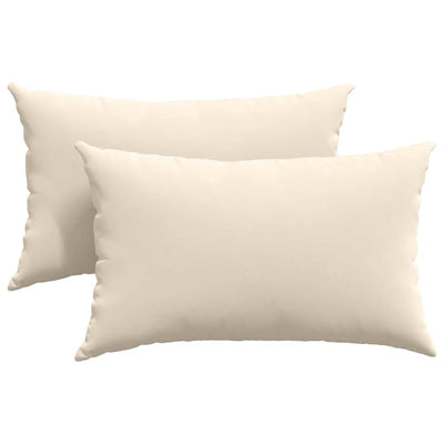 Vidaxl sofa kussens 2 st stof beige 50 x 30 cm